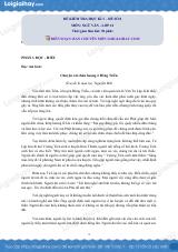 Đề thi học kì 1 Văn 12 Kết nối tri thức - Đề số 8